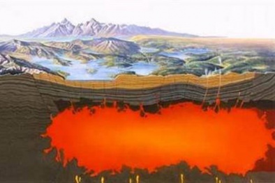 Dấu vết siêu núi lửa cổ đại tại Utah